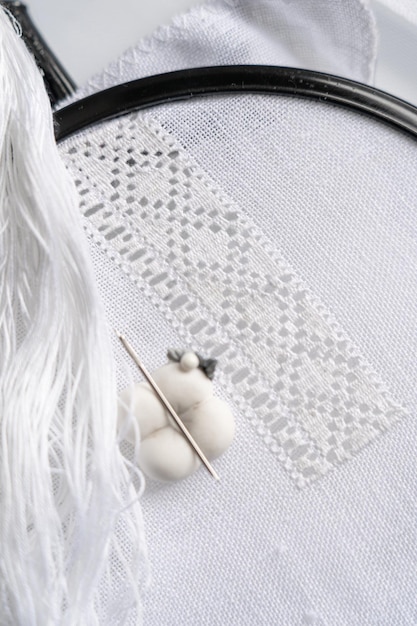 detal haftowanego wzoru